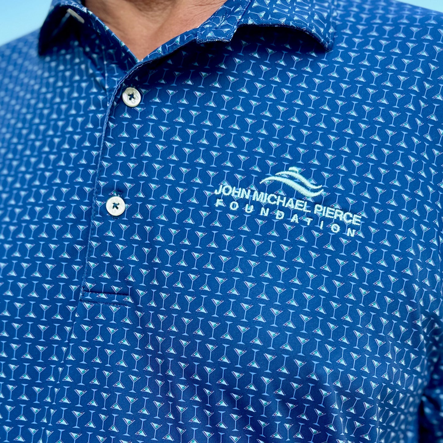 Royal Blue Martini Polo