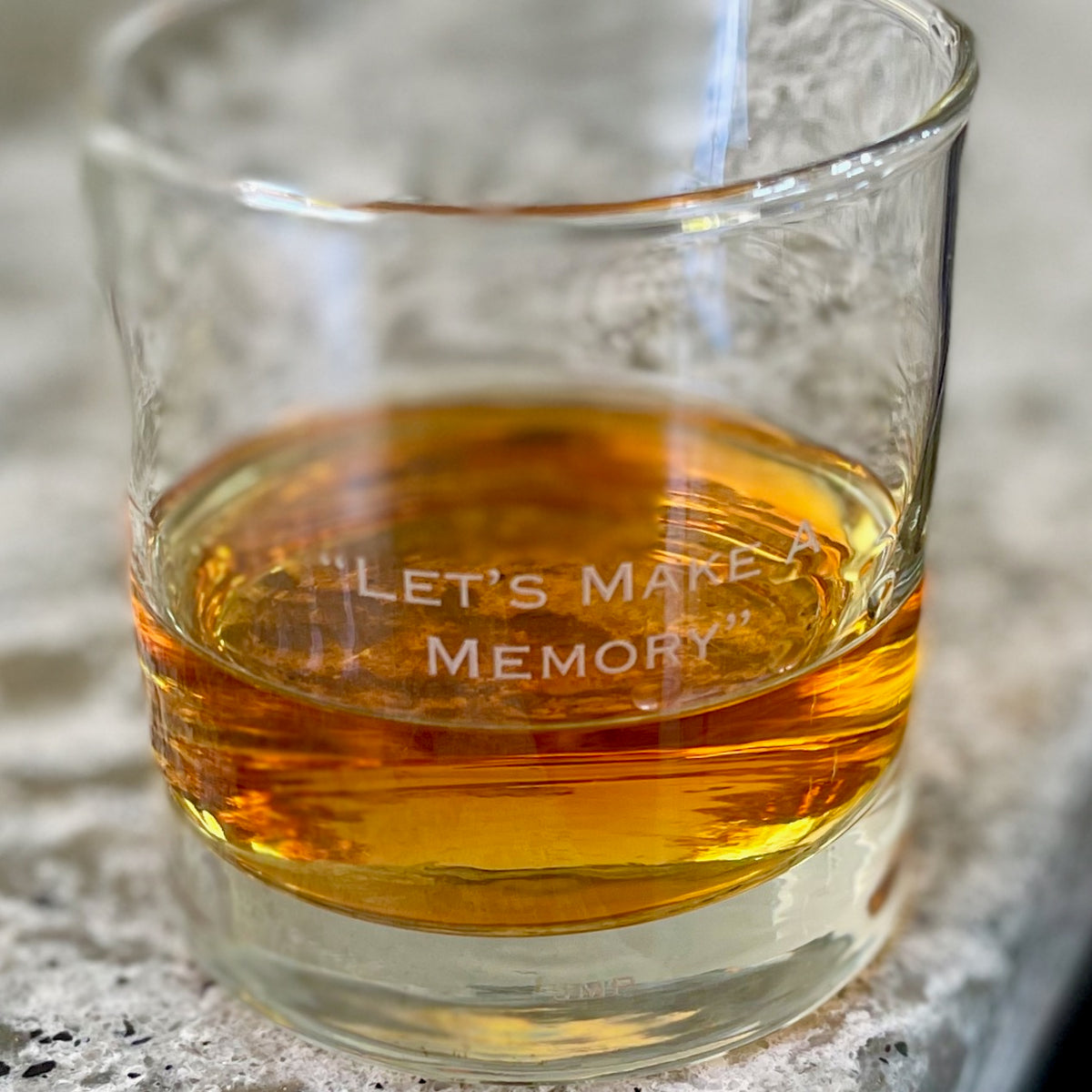 Engraved Small Bourbon Sipping Glass 8 oz