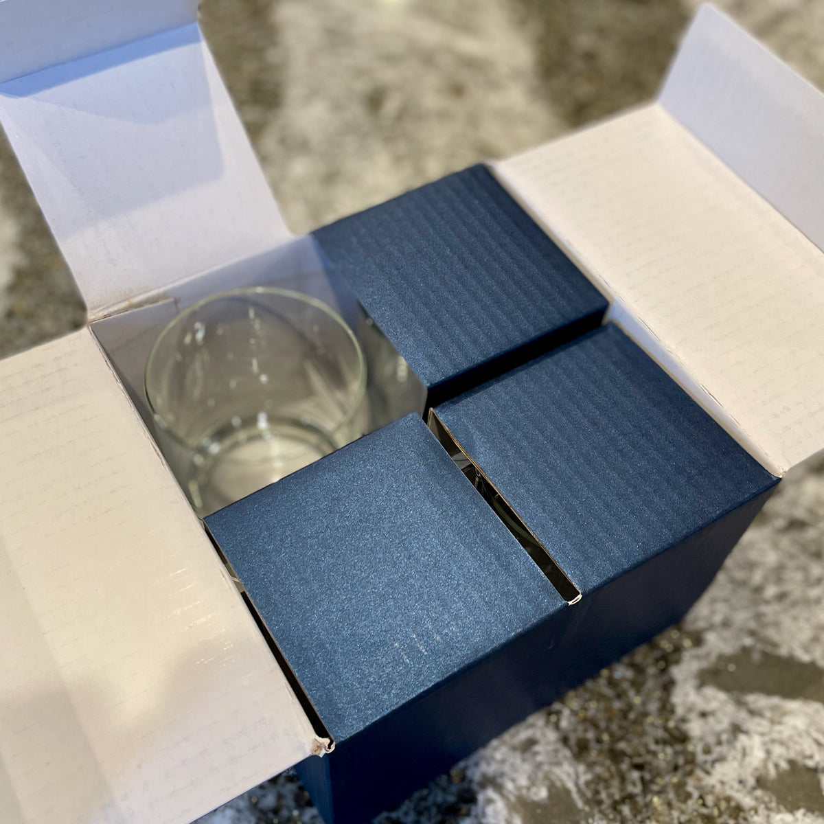 Engraved Old Fashioned Gift Box 4-pk