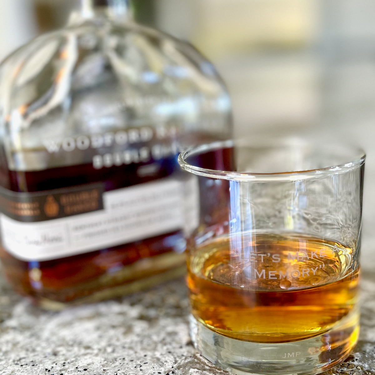 Engraved Small Bourbon Sipping Glass 8 oz